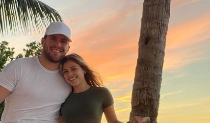  T.J Watts and Rhodes started dating during their time together at the University of Wisconsin. 